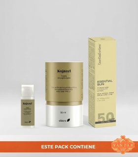 Pack despigmentante Kojazel crema facial y protector solar SPF 50 para manchas y cuidado de la piel